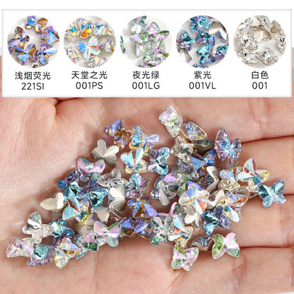 Butterfly Shape Crystal Rhinestone K9 Fancy Glass For Diy Nail Art Clothing Garment