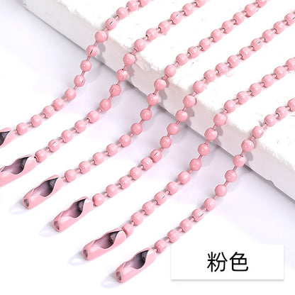 Key ring Multi Colors Lanyard Bead Chain Clasp Pendant Chain Tag Chain