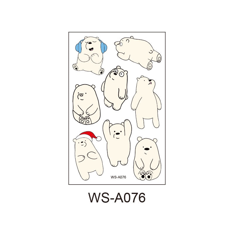 Fashion Children's Cartoon Luminous Tattoo Stickers Animal Luminous Stickers