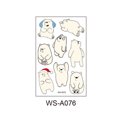 Fashion Children's Cartoon Luminous Tattoo Stickers Animal Luminous Stickers