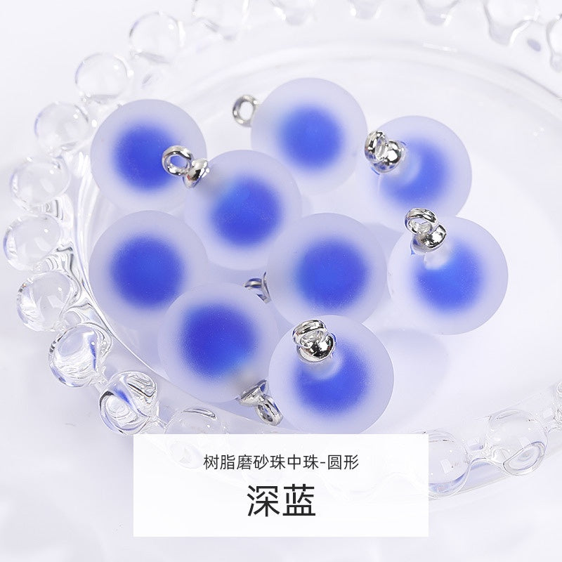 5pcs DIY Handmade Accessories Jewelry Ornament Acrylic Jelly Beads Pendant Earrings Accessories