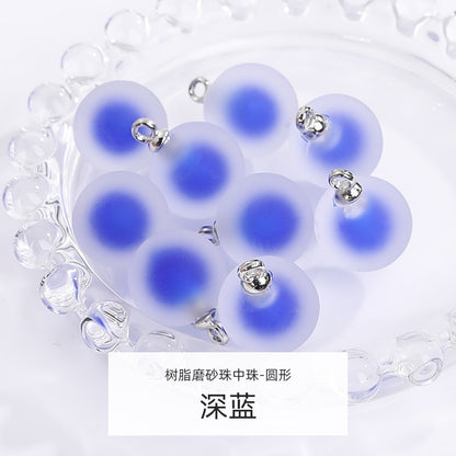 5pcs DIY Handmade Accessories Jewelry Ornament Acrylic Jelly Beads Pendant Earrings Accessories