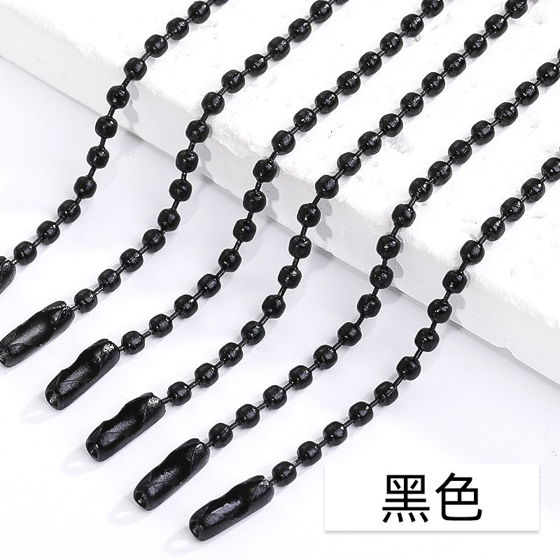 Key ring Multi Colors Lanyard Bead Chain Clasp Pendant Chain Tag Chain