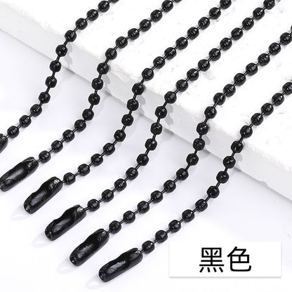 Key ring Multi Colors Lanyard Bead Chain Clasp Pendant Chain Tag Chain