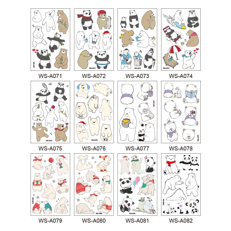 Fashion Children's Cartoon Luminous Tattoo Stickers Animal Luminous Stickers