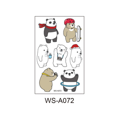 Fashion Children's Cartoon Luminous Tattoo Stickers Animal Luminous Stickers