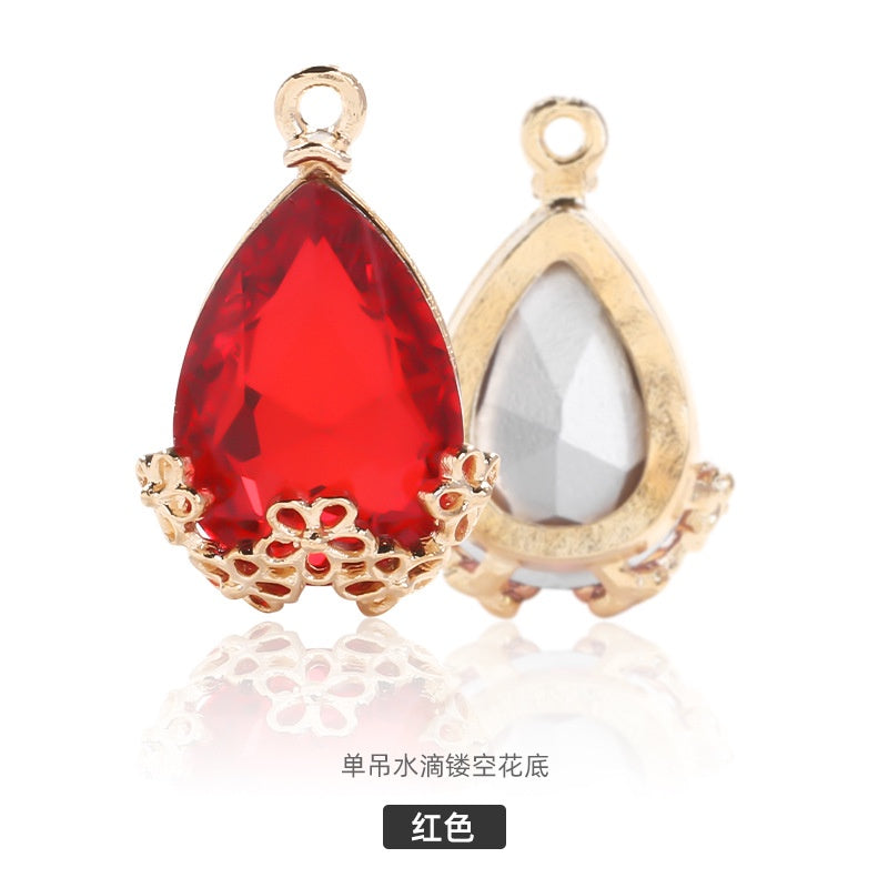 Cheap Price Hollow Setting Drop Shape Crystal Rhinestone for Diy Garment Accessories
