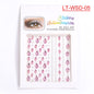 Cross-Border Hot Sell Face Rhinestone Diamond Sticker Eyebrow Eye Pad Forehead Face Decoration Acrylic Crystal Sticker Party Diamond Sticker
