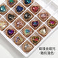 Heart Shape Beauty Crystal Rhinestone with Setting for Ornament Clothing Garment