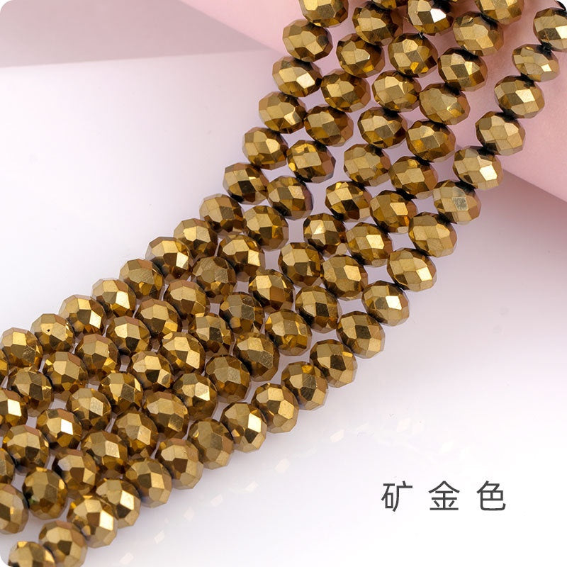 Multi-color 3mm-8mm Glass Crystal Beads Beaded DIY Jewelry Making