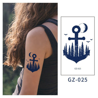 [Genuine goods in stock] New tattoo stickers trend non-reflective lifelike effect tattoo butterfly small fresh waterproof tattoo stickers for men and women Fashion accessories Kore