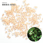 Glow In Dark Luminous Resin Round Rhinestone Flatback Colorful Nail Art Rhinestone for Phone Case
