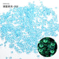 Glow In Dark Luminous Resin Round Rhinestone Flatback Colorful Nail Art Rhinestone for Phone Case