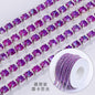 【ready stock】Copper silver bottom colorful high-end glass close claw water drill mocha fluorescent DIY accessories accessories accessories