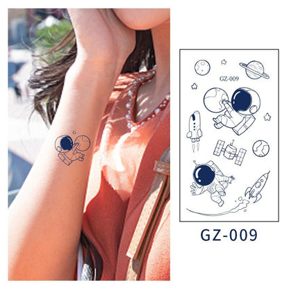 [Genuine goods in stock] New tattoo stickers trend non-reflective lifelike effect tattoo butterfly small fresh waterproof tattoo stickers for men and women Fashion accessories Kore