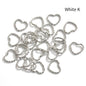 Pentacle Water Drop Peach Heart Key Ring Pendant Diy Jewelry Accessories Ring Accessories