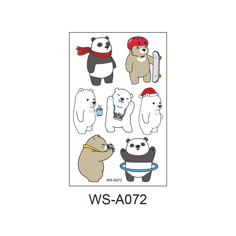 Fashion Children's Cartoon Luminous Tattoo Stickers Animal Luminous Stickers