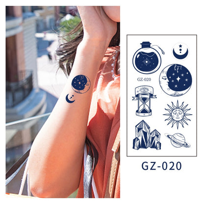 [Genuine goods in stock] New tattoo stickers trend non-reflective lifelike effect tattoo butterfly small fresh waterproof tattoo stickers for men and women Fashion accessories Kore
