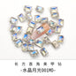 【ready stock】New Design 6*8mm Step Cut 3D Nail Art Rhinestone K9 Nails For DIY Decals Nail Shiny Crystals