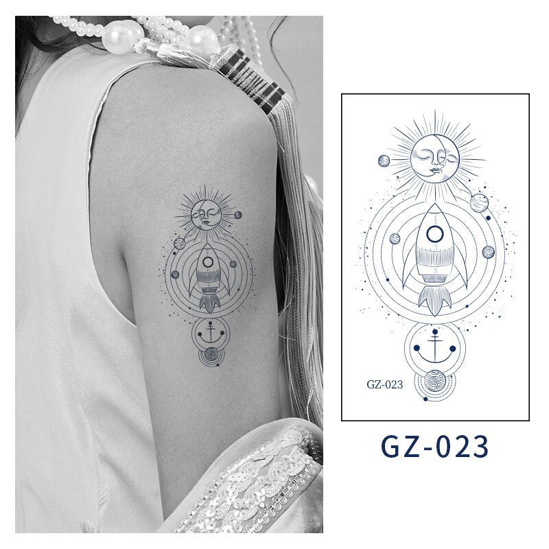 [Genuine goods in stock] New tattoo stickers trend non-reflective lifelike effect tattoo butterfly small fresh waterproof tattoo stickers for men and women Fashion accessories Kore