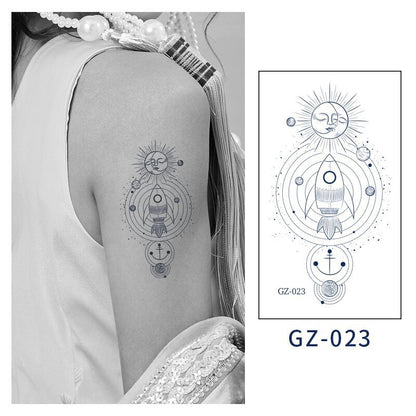 [Genuine goods in stock] New tattoo stickers trend non-reflective lifelike effect tattoo butterfly small fresh waterproof tattoo stickers for men and women Fashion accessories Kore