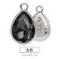 Korean Style Drop Shap Crystal Rhinestone Zine Alloy Pendant Girls Earring Ornament