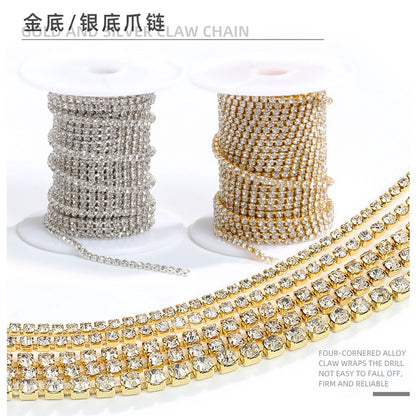 SS6-SS16 Cup Chain Crystal Rhinestone for Diy Handmade Ornament Clothing Garment Accessories