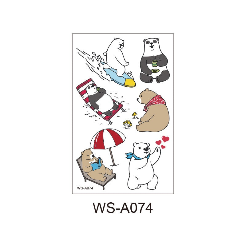 Fashion Children's Cartoon Luminous Tattoo Stickers Animal Luminous Stickers