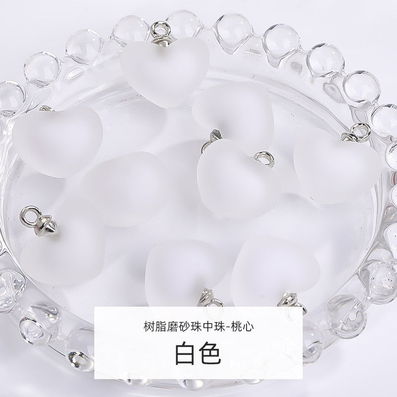 5pcs DIY Handmade Accessories Jewelry Ornament Acrylic Jelly Beads Pendant Earrings Accessories