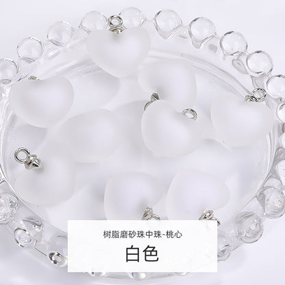 5pcs DIY Handmade Accessories Jewelry Ornament Acrylic Jelly Beads Pendant Earrings Accessories