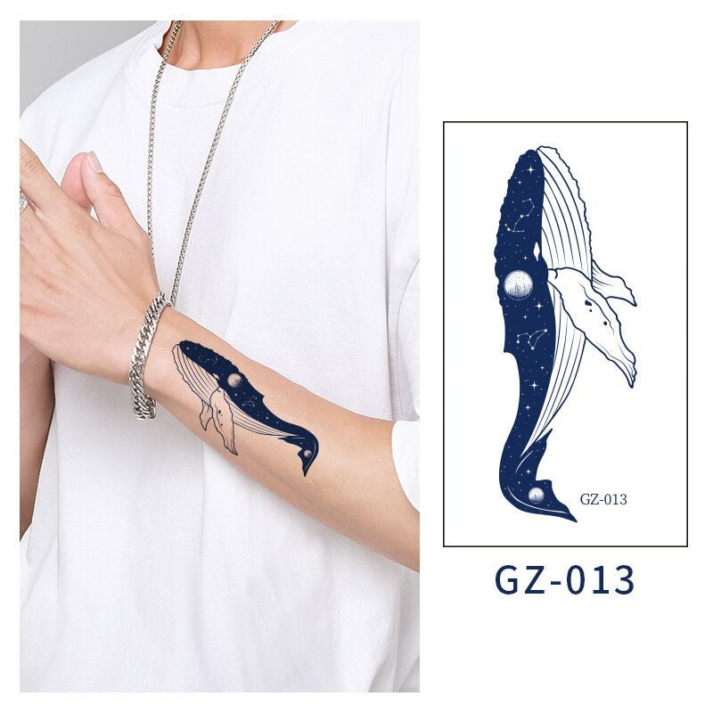 [Genuine goods in stock] New tattoo stickers trend non-reflective lifelike effect tattoo butterfly small fresh waterproof tattoo stickers for men and women Fashion accessories Kore