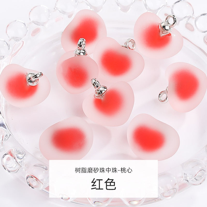 5pcs DIY Handmade Accessories Jewelry Ornament Acrylic Jelly Beads Pendant Earrings Accessories