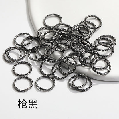 Diy Embossing Jump Ring Open Ring Embossing Ring Single Ring Twist Ring Buckle Link Ring Open Ring Accessories