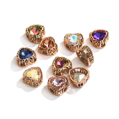 Heart Shape Beauty Crystal Rhinestone with Setting for Ornament Clothing Garment