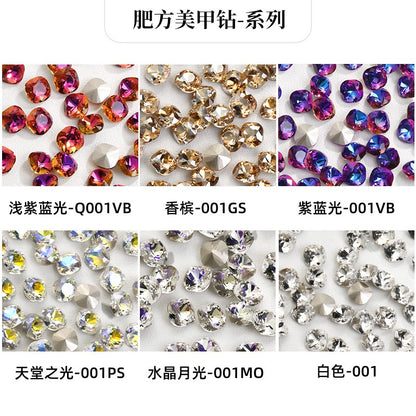 Square Pointed Bottoming Rhinestone Nail Art Deco Crystal Diy Square Cushion Shape Nail Art Deco Crystal Diy Diamond Nail Patch