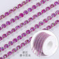 【ready stock】Copper silver bottom colorful high-end glass close claw water drill mocha fluorescent DIY accessories accessories accessories