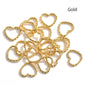 Pentacle Water Drop Peach Heart Key Ring Pendant Diy Jewelry Accessories Ring Accessories