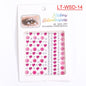 Cross-Border Hot Sell Face Rhinestone Diamond Sticker Eyebrow Eye Pad Forehead Face Decoration Acrylic Crystal Sticker Party Diamond Sticker