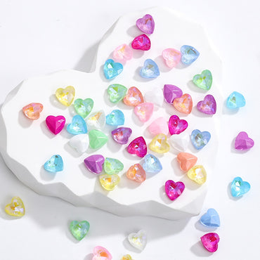 Korean Style Small Fresh Heart Shap Nail Art Crystal Diamond Decoration Rhinestone
