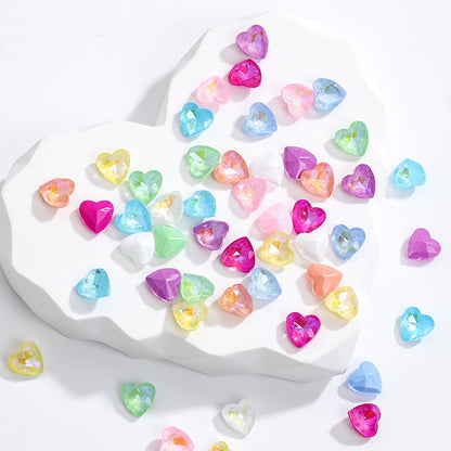 Korean Style Small Fresh Heart Shap Nail Art Crystal Diamond Decoration Rhinestone