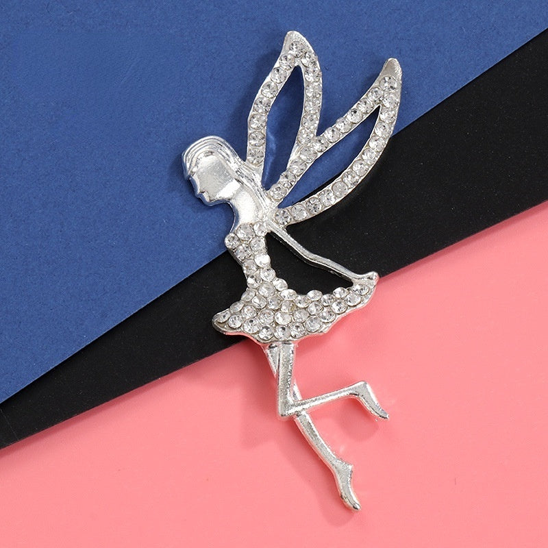 【ready stock】Handmade DIY jewelry Mobile phone beauty accessoriesAngel Genie Girl Rhinestone Alloy  Handmade Diy Jewelry Cell Phone Beauty Accessories