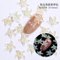 Aurora Starfish Shape Resin Rhinestone Japanese Style Nail Art Stickers DIY Jewelry