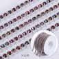 【Genuine in stock】Copper silver bottom colorful high-end glass close claw water drill mocha fluorescent DIY accessories accessories accessories