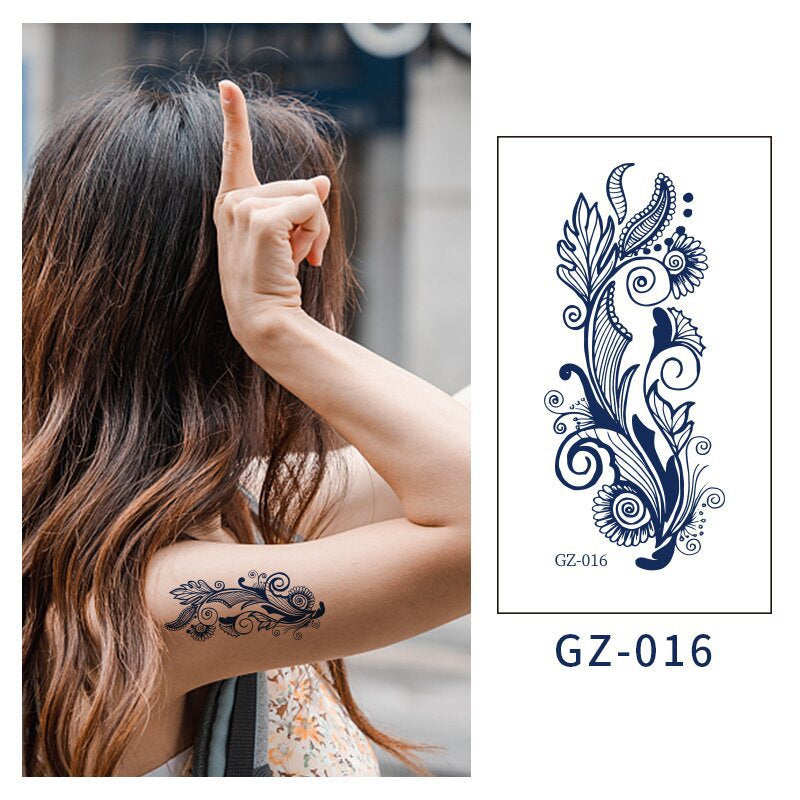 [Genuine goods in stock] New tattoo stickers trend non-reflective lifelike effect tattoo butterfly small fresh waterproof tattoo stickers for men and women Fashion accessories Kore
