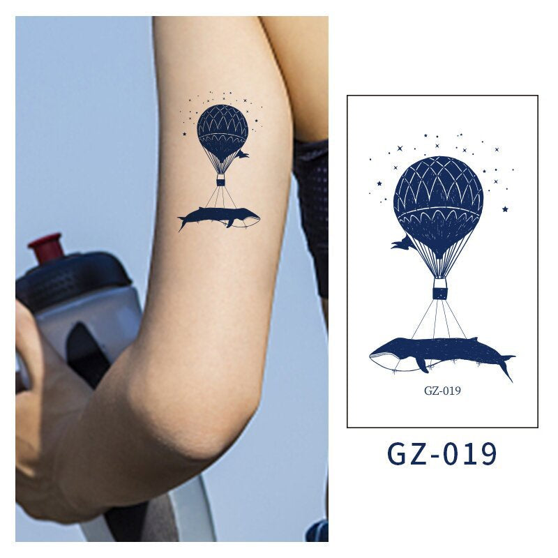 [Genuine goods in stock] New tattoo stickers trend non-reflective lifelike effect tattoo butterfly small fresh waterproof tattoo stickers for men and women Fashion accessories Kore
