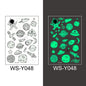Waterproof Luminous Tattoo Stickers Cute Children's Cartoon Party Universe Space Rocket UFO Interstellar Temporary Stickers