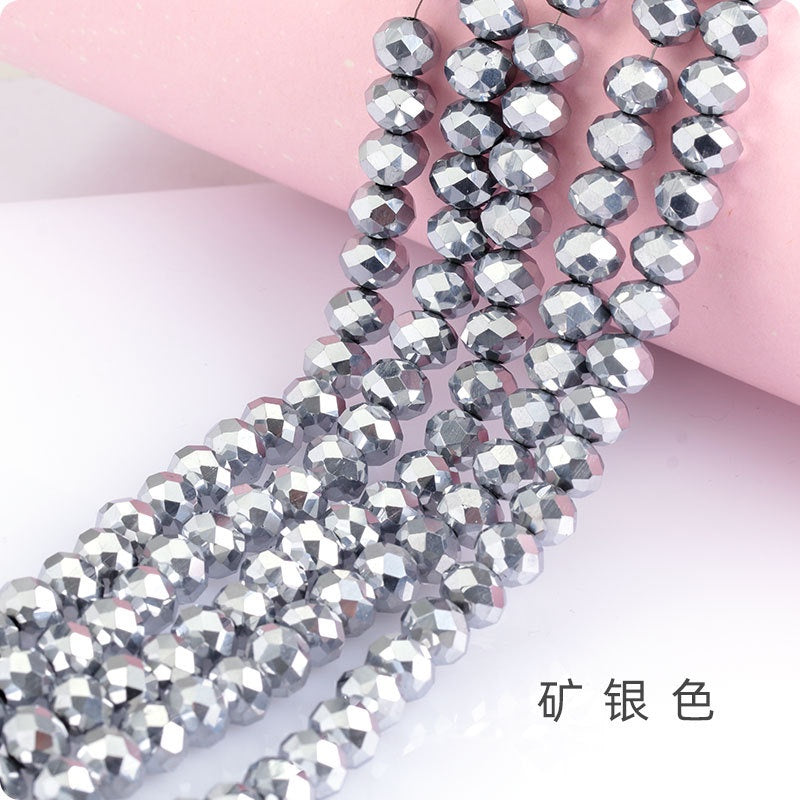 Multi-color 3mm-8mm Glass Crystal Beads Beaded DIY Jewelry Making