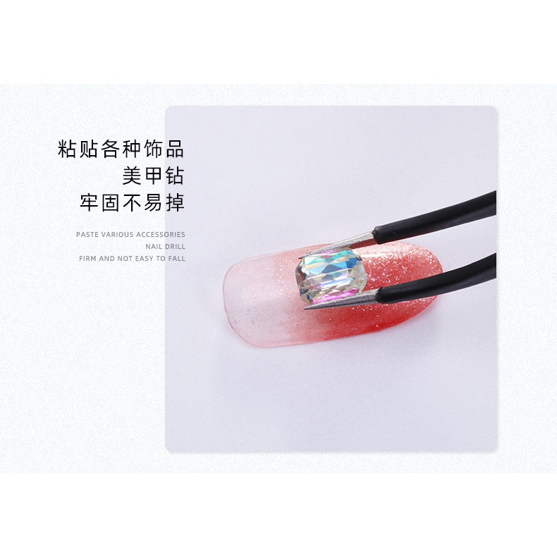 Hot Sell Rhinestone Glue Small Blue Bottle 10g/3g Nail Fast Dry Nail Glue