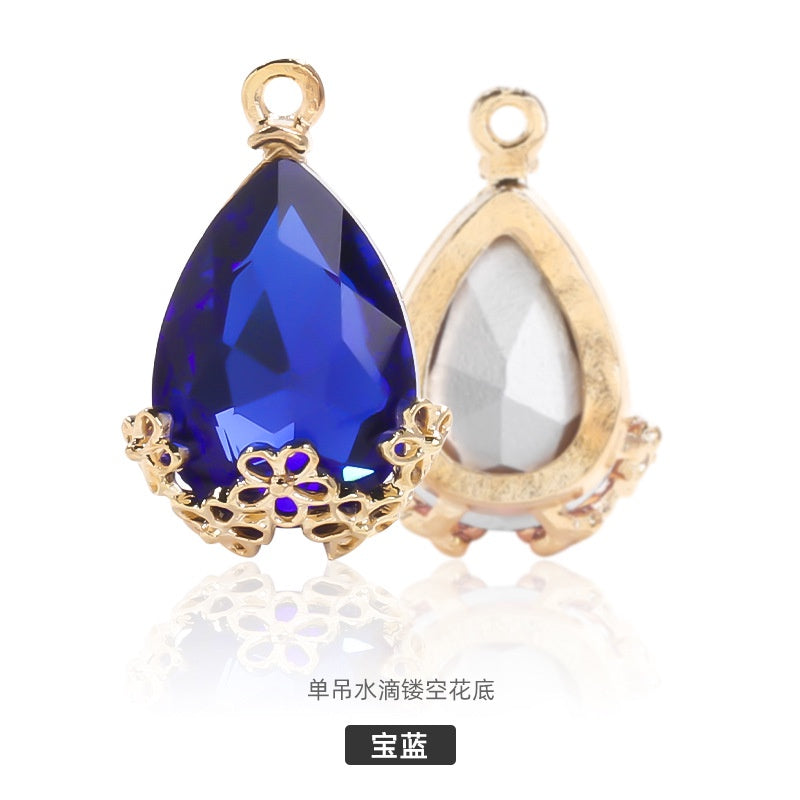Cheap Price Hollow Setting Drop Shape Crystal Rhinestone for Diy Garment Accessories