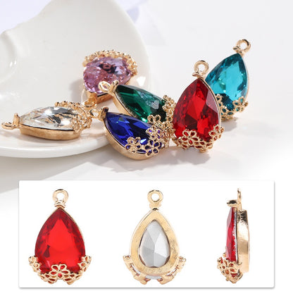 Cheap Price Hollow Setting Drop Shape Crystal Rhinestone for Diy Garment Accessories